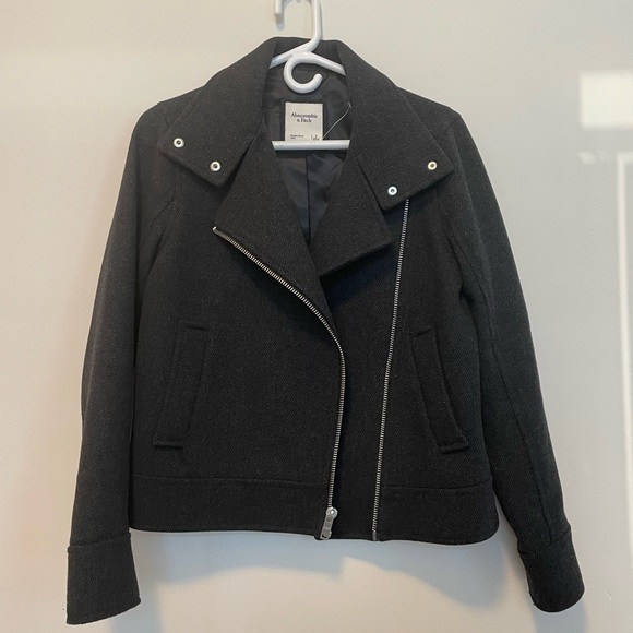 Abercrombie wool moto jacket - Picture 1 of 5